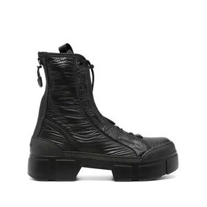 Vic Matié Contemporary Black Ankle Boots With Chunky Sole - NWT